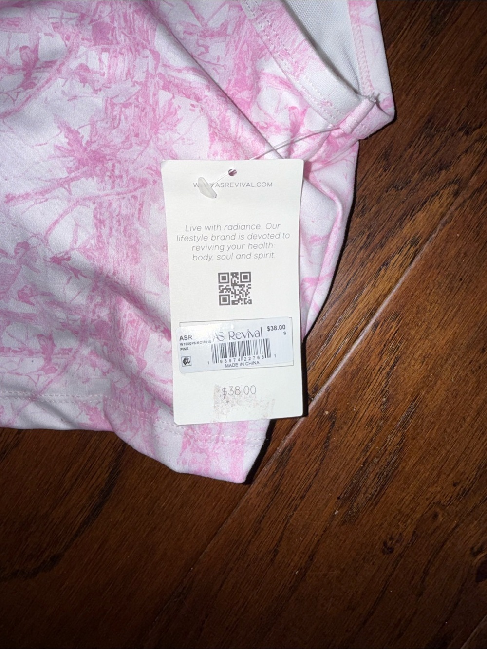 Pink Camo-Print Cropped Tank Top - Picture 4 of 5